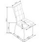 Scaun metalic dining, finisaj cromat, stil modern, 43x54x101x47 cm, piele ecologica, bej Scaun metalic dining, finisaj cromat, stil modern, 43x54x101x47 cm, piele ecologica, bej