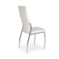 Scaun tapitat dining, cadru metalic, suporturi antiderapante, inaltime 101 cm, piele ecologica alba Scaun tapitat dining, cadru metalic, suporturi antiderapante, inaltime 101 cm, piele ecologica alba