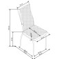 Scaun tapitat dining, cadru metalic, suporturi antiderapante, inaltime 101 cm, piele ecologica alba Scaun tapitat dining, cadru metalic, suporturi antiderapante, inaltime 101 cm, piele ecologica alba
