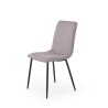Scaun living/sufragerie Halmar K251, cadru metal,  stil modern, 42x39x88x46cm, textil, gri