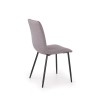 Scaun living/sufragerie Halmar K251, cadru metal,  stil modern, 42x39x88x46cm, textil, gri
