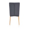Scaun living/sufragerie Halmar K273, cadru lemn/metal, stil modern, 45x60x95x49cm, textil, gri