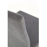 Scaun living/sufragerie Halmar K273, cadru lemn/metal, stil modern, 45x60x95x49cm, textil, gri