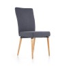 Scaun living/sufragerie Halmar K273, cadru lemn/metal, stil modern, 45x60x95x49cm, textil, gri