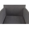 Scaun living/sufragerie Halmar K274, cadru lemn/metal, stil clasic, 62x61x92x49cm, textil, gri
