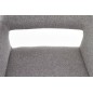 Scaun tip fotoliu, tapiterie material textil gri, cadru lemn/metal, design scandinav Scaun tip fotoliu, tapiterie material textil gri, cadru lemn/metal, design scandinav