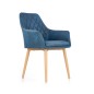 Fotoliu tapitat Velvet Deluxe, catifea albastru marin, stil elegant, 58x61x85x50 cm Fotoliu tapitat Velvet Deluxe, catifea albastru marin, stil elegant, 58x61x85x50 cm