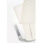 Scaun living Emma, tapitat cu piele ecologica, modern, cadru metalic, baza tip U, alb Scaun living Emma, tapitat cu piele ecologica, modern, cadru metalic, baza tip U, alb
