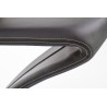 Scaun living/sufragerie Halmar K291, cadru metal, stil modern, 45x63x101x48cm, piele, negru