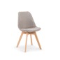 Scaun living/dining Nathan, stil scandinav, cadru lemn, tapiterie material textil, gri deschis Scaun living/dining Nathan, stil scandinav, cadru lemn, tapiterie material textil, gri deschis