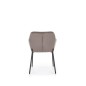 Fotoliu matlasat Grace, amplasare sufragerie, modern, picioare metal, tesatura catifea, gri Fotoliu matlasat Grace, amplasare sufragerie, modern, picioare metal, tesatura catifea, gri