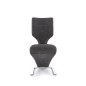 Scaun tapitat pentru dining, baza metalica, stil modern, inaltime 95 cm, tesatura textila, gri Scaun tapitat pentru dining, baza metalica, stil modern, inaltime 95 cm, tesatura textila, gri
