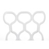 Scaun living/sufragerie Halmar K308, cadru lemn, stil modern, 43x50x80x45cm, polipropilena/textil, gri
