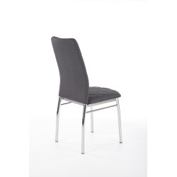 Scaun living/sufragerie Halmar K309, cadru metal,  stil modern, 43x57x97x47cm, textil, gri