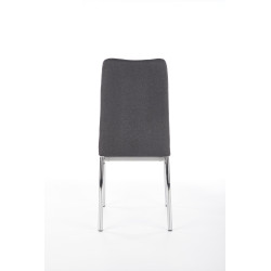 Scaun living/sufragerie Halmar K309, cadru metal,  stil modern, 43x57x97x47cm, textil, gri
