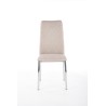 Scaun living/sufragerie Halmar K309, cadru metal,  stil modern, 43x57x97x47cm, textil, bej