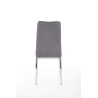 Scaun living/sufragerie Halmar K309, cadru metal, stil modern, 43x57x97x47cm, textil, gri deschis