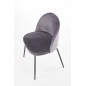 Scaun tapitat Kim, pentru living, metalic, stil clasic, tapiterie eleganta catifea, gri Scaun tapitat Kim, pentru living, metalic, stil clasic, tapiterie eleganta catifea, gri