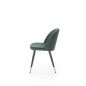 Scaun tapitat Selma, pentru living elegant, cadru metal, tapiterie de catifea, 50x55x76x47cm, verde Scaun tapitat Selma, pentru living elegant, cadru metal, tapiterie de catifea, 50x55x76x47cm, verde