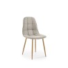 Scaun tapitat living/sufragerie Halmar K316, cadru lemn, stil clasic, 44x56x87x48cm, stofa, bej