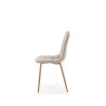 Scaun tapitat living/sufragerie Halmar K316, cadru lemn, stil clasic, 44x56x87x48cm, stofa, bej
