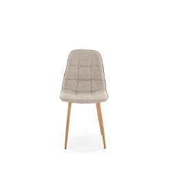 Scaun tapitat living/sufragerie Halmar K316, cadru lemn,  stil clasic, 44x56x87x48cm, stofa, bej
