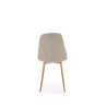 Scaun tapitat living/sufragerie Halmar K316, cadru lemn, stil clasic, 44x56x87x48cm, stofa, bej