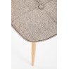 Scaun tapitat living/sufragerie Halmar K316, cadru lemn, stil clasic, 44x56x87x48cm, stofa, bej