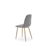 Scaun tapitat living/sufragerie Halmar K316, cadru lemn,  stil clasic, 44x56x87x48cm, stofa, gri