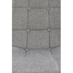 Scaun tapitat living/sufragerie Halmar K316, cadru lemn,  stil clasic, 44x56x87x48cm, stofa, gri