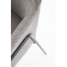 Scaun living/sufragerie Halmar K327, cadru metal,  stil modern, 57x61x84x47cm, textil, gri