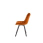 Scaun tapitat Vivian, tapiterie catifea, cadru metalic, stil modern, inaltime 84 cm Scaun tapitat Vivian, tapiterie catifea, cadru metalic, stil modern, inaltime 84 cm