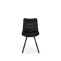 Scaun living Vivian, tapiterie catifea neagra, cadru metalic, stil modern, 46x61x84x48 cm Scaun living Vivian, tapiterie catifea neagra, cadru metalic, stil modern, 46x61x84x48 cm