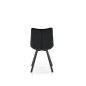 Scaun living Vivian, tapiterie catifea neagra, cadru metalic, stil modern, 46x61x84x48 cm Scaun living Vivian, tapiterie catifea neagra, cadru metalic, stil modern, 46x61x84x48 cm