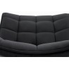 Scaun tapitat living/sufragerie Halmar K332, cadru metal, stil modern, 46x61x84x48cm, catifea, negru