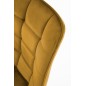 Scaun modern Vivian, amplasare living, baza metalica, tapiterie eleganta din catifea, 46x61x84x48 cm