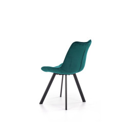 Scaun tapitat living/sufragerie Halmar K332, cadru metal,  stil modern, 46x61x84x48cm, catifea, turcoaz