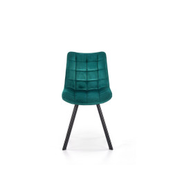Scaun tapitat living/sufragerie Halmar K332, cadru metal,  stil modern, 46x61x84x48cm, catifea, turcoaz