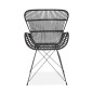 Scaun Tokyo, ratan negru, structura metalica, stil scandinav, inaltime 90 cm Scaun Tokyo, ratan negru, structura metalica, stil scandinav, inaltime 90 cm