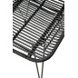 Scaun Francis, design scandinav, ratan negru, amplasare in living/sufragerie, structura metalica, 44x55x90x46 cm Scaun Francis, design scandinav, ratan negru, amplasare in living/sufragerie, structura metalica, 44x55x90x46 cm