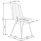 Scaun Francis, design scandinav, ratan negru, amplasare in living/sufragerie, structura metalica, 44x55x90x46 cm Scaun Francis, design scandinav, ratan negru, amplasare in living/sufragerie, structura metalica, 44x55x90x46 cm