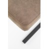 Scaun living/sufragerie Halmar K338, cadru metal, stil modern, 46x61x98x49cm, piele, maro