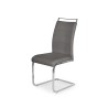 Scaun living/sufragerie Halmar K348, cadru metal, stil modern, 42x59x99x46cm, textil, gri