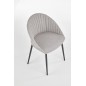 Scaun Maeve, tapiterie gri, design modern, 53x50x80x48 cm, metal si material textil Scaun Maeve, tapiterie gri, design modern, 53x50x80x48 cm, metal si material textil