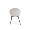Scaun living/sufragerie Halmar K357, cadru metal, stil modern, 53x50x80x48cm, textil, gri
