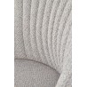 Scaun living/sufragerie Halmar K357, cadru metal, stil modern, 53x50x80x48cm, textil, gri
