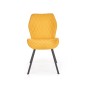 Scaun Claire, tapiterie galbena, stil modern, pentru zona de dining, 51x64x90x48 cm, cadru otel Scaun Claire, tapiterie galbena, stil modern, pentru zona de dining, 51x64x90x48 cm, cadru otel