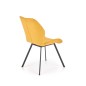 Scaun Claire, tapiterie galbena, stil modern, pentru zona de dining, 51x64x90x48 cm, cadru otel Scaun Claire, tapiterie galbena, stil modern, pentru zona de dining, 51x64x90x48 cm, cadru otel