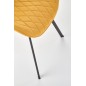 Scaun Claire, tapiterie galbena, stil modern, pentru zona de dining, 51x64x90x48 cm, cadru otel Scaun Claire, tapiterie galbena, stil modern, pentru zona de dining, 51x64x90x48 cm, cadru otel