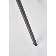 Scaun living/sufragerie Halmar K360, cadru metal, spatar matlasat, stil modern, 51x64x90x48cm, textil, galben